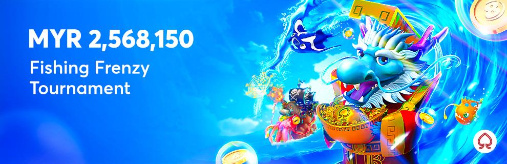 Spadegaming Fishing Frenzy Tournament banner from BK8's promotions page