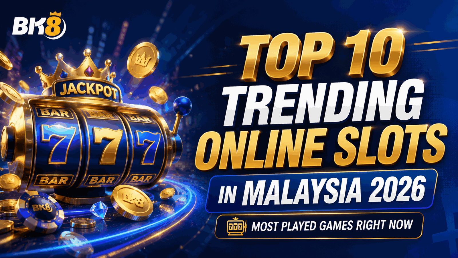 Top 10 trending online slots in Malaysia 2026 title graphic